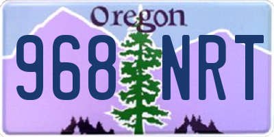 OR license plate 968NRT