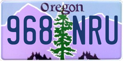 OR license plate 968NRU