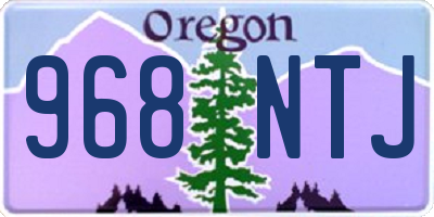 OR license plate 968NTJ
