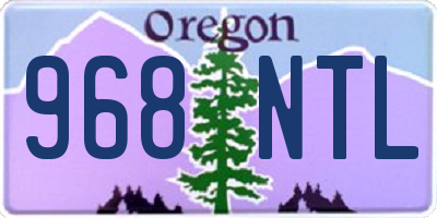 OR license plate 968NTL