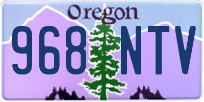 OR license plate 968NTV