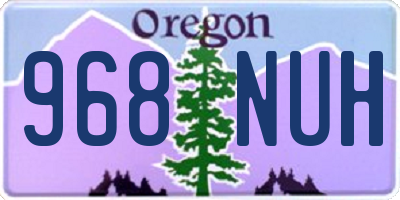 OR license plate 968NUH