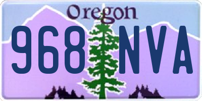OR license plate 968NVA