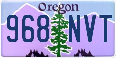 OR license plate 968NVT