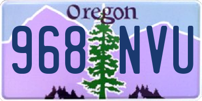 OR license plate 968NVU