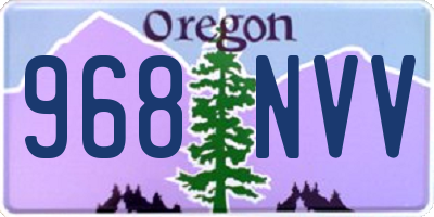 OR license plate 968NVV