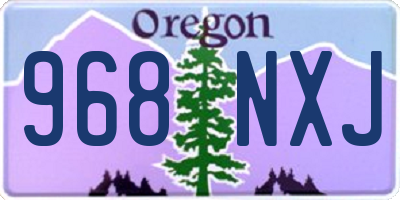 OR license plate 968NXJ