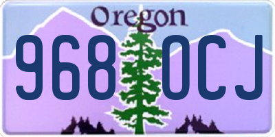 OR license plate 968OCJ