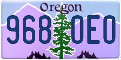 OR license plate 968OEO