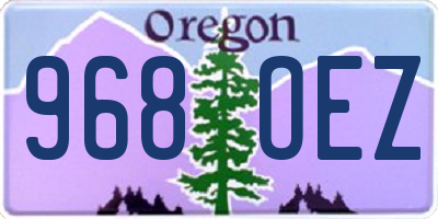 OR license plate 968OEZ