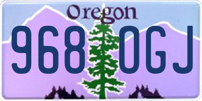 OR license plate 968OGJ