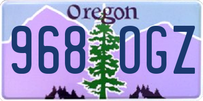 OR license plate 968OGZ