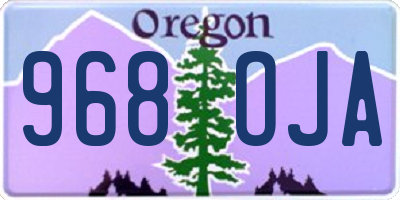 OR license plate 968OJA