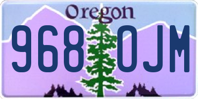 OR license plate 968OJM