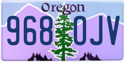OR license plate 968OJV