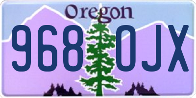 OR license plate 968OJX