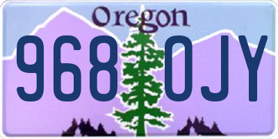 OR license plate 968OJY