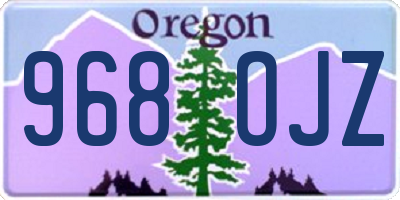 OR license plate 968OJZ