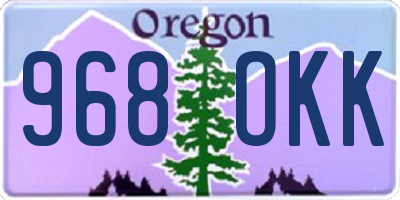 OR license plate 968OKK