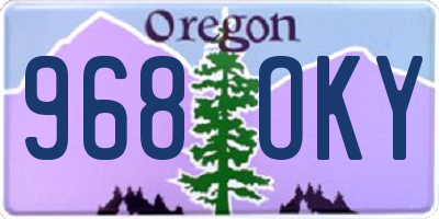 OR license plate 968OKY
