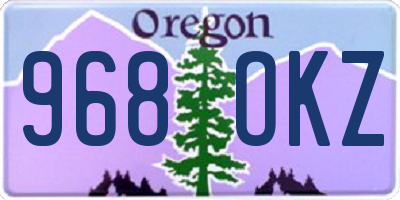 OR license plate 968OKZ