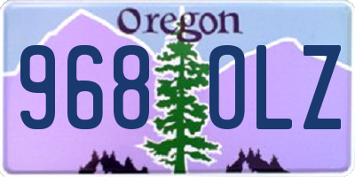 OR license plate 968OLZ