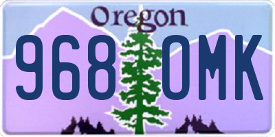 OR license plate 968OMK