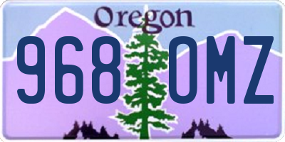 OR license plate 968OMZ