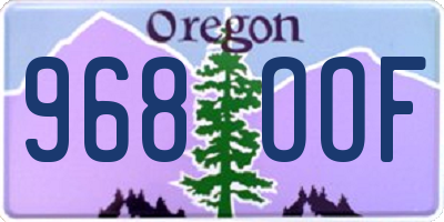 OR license plate 968OOF
