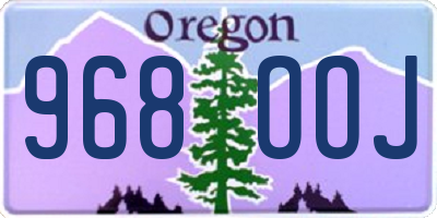 OR license plate 968OOJ