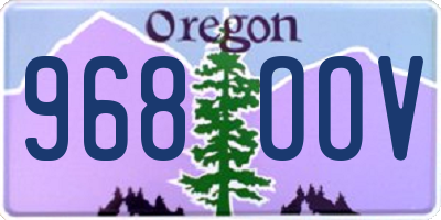 OR license plate 968OOV