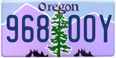 OR license plate 968OOY