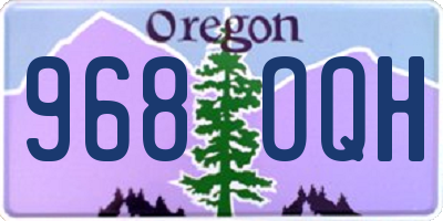 OR license plate 968OQH
