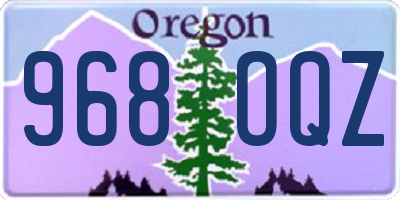OR license plate 968OQZ
