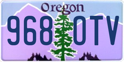 OR license plate 968OTV