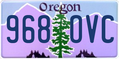 OR license plate 968OVC