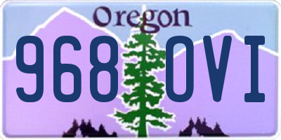 OR license plate 968OVI
