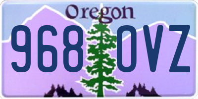 OR license plate 968OVZ