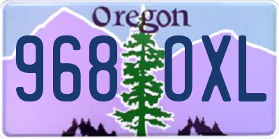 OR license plate 968OXL