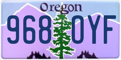 OR license plate 968OYF