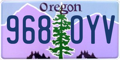OR license plate 968OYV