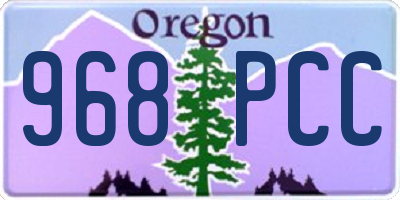OR license plate 968PCC