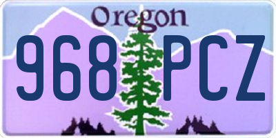 OR license plate 968PCZ