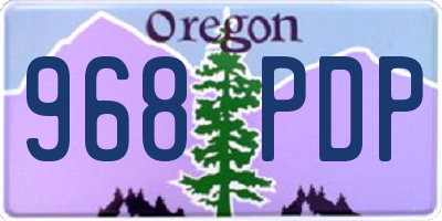 OR license plate 968PDP