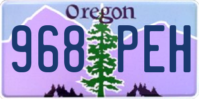OR license plate 968PEH