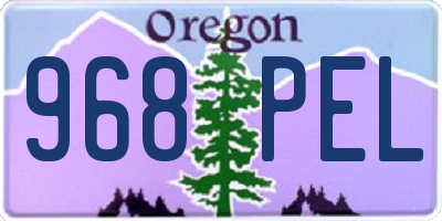 OR license plate 968PEL