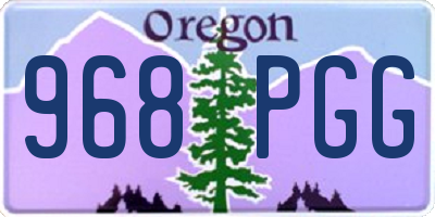 OR license plate 968PGG