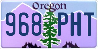 OR license plate 968PHT