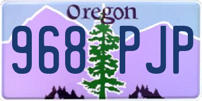 OR license plate 968PJP