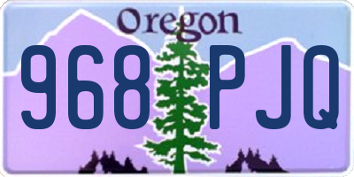 OR license plate 968PJQ